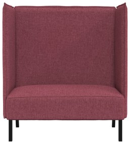 vidaXL Καναπές Υψηλού Πίσω Μπορντό 109x56x121 cm Υφάσματος