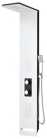 Στήλη Υδρομασάζ Bianco Nero A7117 148x24,5cm White-Black Praxis Aluminium