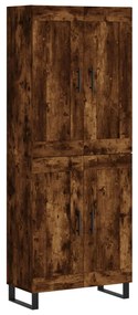 vidaXL Ντουλάπι Καπνιστή Δρυς 69,5x34x180 εκ. από Επεξεργασμένο Ξύλο