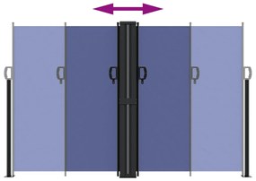 vidaXL Σκίαστρο Πλαϊνό Συρόμενο Μπλε 160 x 1000 εκ.