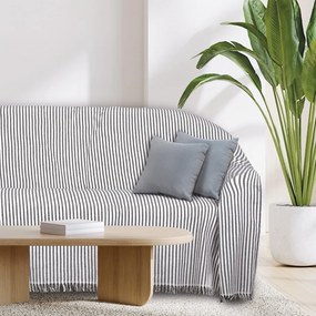 Ριχτάρι 0253 Ecru-Black Das Home Διθέσιο 180x250cm Βαμβάκι-Πολυέστερ