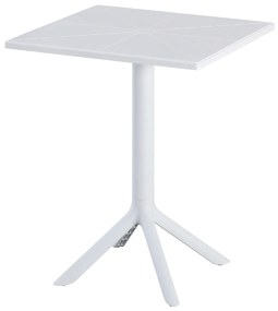 ΤΡΑΠΕΖΙ ΠΟΛΥΠΡΟΠΥΛΕΝΙΟΥ ΤΕΤΡΑΓΩΝΟ TERRIN HM6125.11 ΛΕΥΚΟ 60x60x75Υεκ.