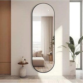 Stewehome Διακοσμητικός καθρέφτης τοίχου MDF οβάλ 180x60 cm