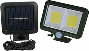 Στεγανός Ηλιακός Προβολέας IP65 Ισχύος 10W με Αισθητήρα Κίνησης και Αισθητήρα Φωτός και Ψυχρό Λευκό Φως σε Μαύρο χρώμα FX-582