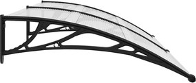 vidaXL Στέγαστρο Πόρτας Μαύρο 200 x 100 εκ. Πολυανθρακικό