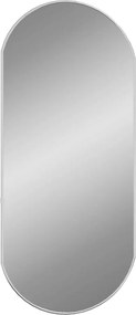 vidaXL Καθρέφτης Τοίχου Οβάλ Ασημί 80 x 35 εκ.