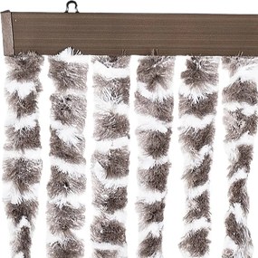 vidaXL Σήτα Εντόμων Taupe / Λευκό 90 x 200 εκ. από Σενίλ
