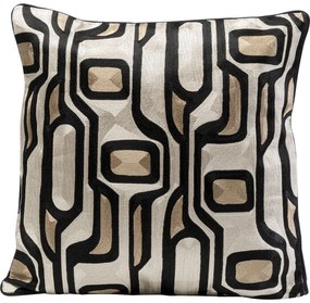 Cushion Labyrintho Line 50x50cm - Μαύρο