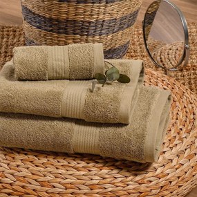 Πετσέτες Kenzo (Σετ 3τμχ) Olive Melinen Σετ Πετσέτες 70x140cm 100% Cotton