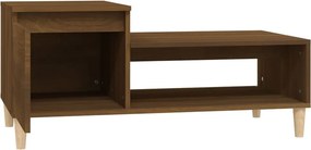 vidaXL Τραπεζάκι Σαλονιού Καφέ Δρυς 100x50x45 εκ. Επεξεργασμ. Ξύλο