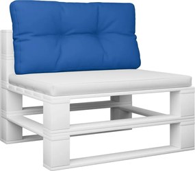 vidaXL Μαξιλάρι Παλέτας Μπλε Ρουά 80 x 40 x 12 εκ. Υφασμάτινο