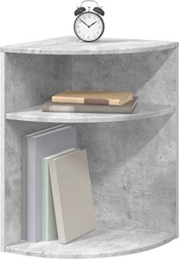vidaXL End Table Σκυρόδεμα Γκρι 39,7 x 39,7 x 60 εκ Επεξεργασμένο ξύλο