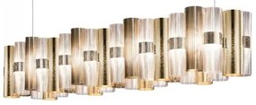 Κρεμαστό Φωτιστικό Οροφής LED 110W Dimmable Μήκος 142cm La Lollo 140 Slamp-LALS3XLGLD01T00NMTEU-Χρυσό LALS3XLGLD01T00NMTEU