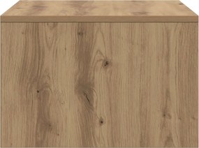 vidaXL Επιτοίχιο γραφείο Επιτοίχιο Artisan Oak 60 x 45 x 30 cm