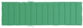 Μαξιλάρι Ξαπλώστρας Πράσινο 200 x 70 x 3 εκ. από Ύφασμα Oxford - Πράσινο