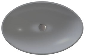 Sanitec Helios 282 Νιπτήρας Συνθετικός Επικαθήμενος 56,5x41x12cm Cement