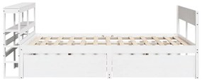vidaXL Σκελετός Κρεβ. Χωρίς Στρώμα Λευκό 160x200 εκ Μασίφ Πεύκο