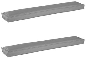 vidaXL Μαξιλάρια Παλέτας 2 τμχ Γκρι 200x40x8 cm