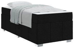 vidaXL Σκελετός Κρεβατιού Μαύρο 90 x 190 cm ύφασμα