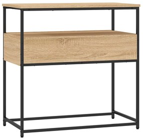 Τραπέζι Κονσόλα Sonoma Δρυς 75x40x75 εκ. Επεξεργασμένο Ξύλο - Καφέ