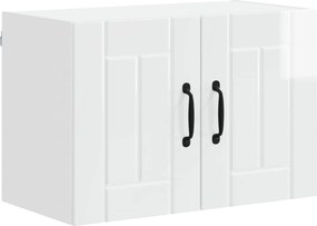vidaXL Ντουλάπα Τοίχου LUCCA Γυαλιστερό Λευκό 60 x 31 x 40 εκ