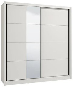 Ντουλάπα με Καθρέφτη Albi 205 Λευκό 205x60x216 εκ. 205x60x216 εκ.