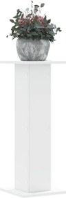 vidaXL Βάσεις Φυτών 2 τεμ. Λευκές 30x30x80 εκ. από Επεξεργασμένο Ξύλο
