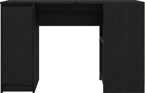 vidaXL Γραφείο Μαύρο Δρυς 120x42x76 εκ. από Επεξεργασμένο Ξύλο