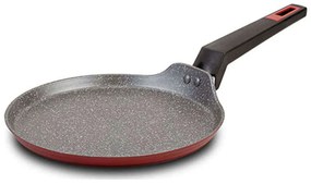 Κρεπιέρα Αντικολλητική Taurus 10-144-062 24cm Bordo-Black Nava 24cm Aluminium