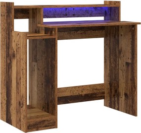 vidaXL Γραφείο Παλιό ξύλο Επεξεργασμένο Ξύλο 97 x 45 x 90 εκ.