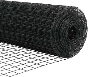 vidaXL Φράχτης Εuro Γκρι 1,2 x 25 m Σίδηρος με επικάλυψη PVC