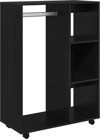 vidaXL Ντουλάπα Μαύρη 80 x 40 x 110 εκ. από Επεξ. Ξύλο