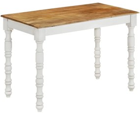 vidaXL Τραπεζαρία 110 x 60 x 76 εκ. από Μασίφ Ξύλο Μάνγκο