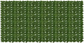 vidaXL Πτυσσόμενη οθόνη μπαλκονιού με φύλλα 300 x 150 cm