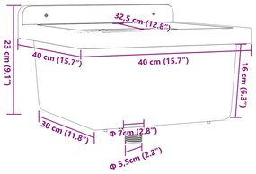 ΝΙΠΤΗΡΑΣ ΕΠΙΤΟΙΧΟΣ ΓΚΡΙ 40X40X24 ΕΚ. ΑΠΟ ΡΗΤΙΝΗ 4002796