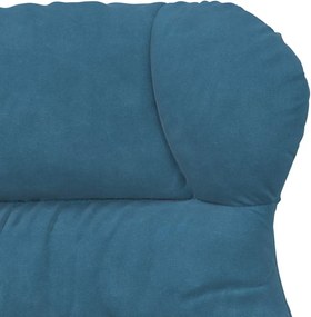 vidaXL Πολυθρόνα Μπλε 69 x 74 x 93 εκ. Βελούδο