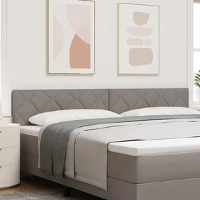 vidaXL LED κεφαλάρι Taupe ύφασμα