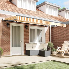 vidaXL Σκηνίτσα Αναδιπλούμενη Κίτρινο 400 x 200 cm ύφασμα