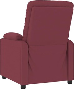 vidaXL Πολυθρόνα Ανακλινόμενη Ηλεκτρική Μπορντό Υφασμάτινη