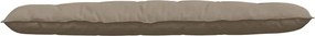 vidaXL Μαξιλάρι Πλάτης Taupe 180 x 50 εκ. Ύφασμα Μικροΐνας
