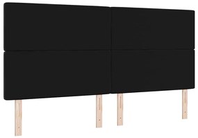 vidaXL Βελούδινο Κεφαλάρι Argyle με κεφαλάρι Μαύρο 200 cm Βελούδο