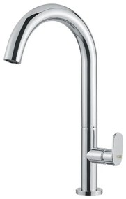 Armando Vicario Slim Chrome Μπαταρία Νιπτήρος Υψηλή, με Βαλβίδα clic-clac 500041-100