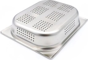 Gastronorm Container - 1/2 GN - 6,5cm Deep - Stainless Steel - Perforated