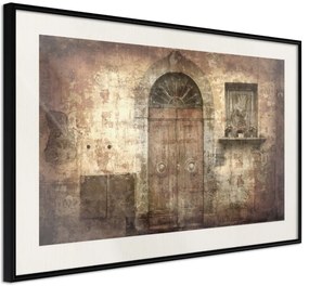 Αφίσα - Mysterious Door - 45x30 - Μαύρο - Με πασπαρτού