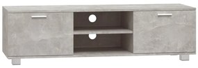 vidaXL Έπιπλο Τηλεόρασης Γκρι Σκυροδέματος 140x40,5x35 εκ. Επεξ. Ξύλο