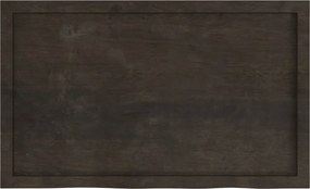 vidaXL Ράφι Τοίχου Σκούρο Καφέ 100x60x(2-4) εκ. Επεξ. Μασίφ Ξύλο Δρυός