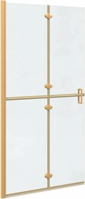 vidaXL Τοίχος Walk-In Ντους Χρυσό 100 x 6,5 x 190 εκ.