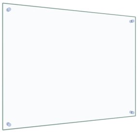 vidaXL Πλάτες Κουζίνας 2 τεμ. Διαφανής 80 x 60 εκ. από Ψημένο Γυαλί