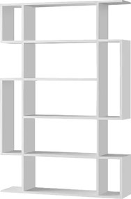 Βιβλιοθήκη Mito Megapap χρώμα λευκό 108x25x161εκ.
