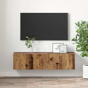 vidaXL Ντουλάπι Τηλεόρασης Παλιό Ξύλο Μασίφ ανακυκλωμένο ξύλο Μεσαίο